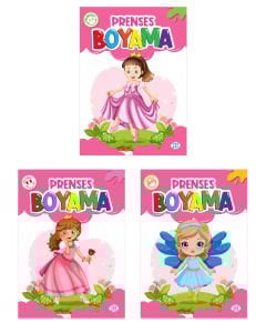 PRENSES BOYAMA SETİ (3 KİTAP TAKIM)