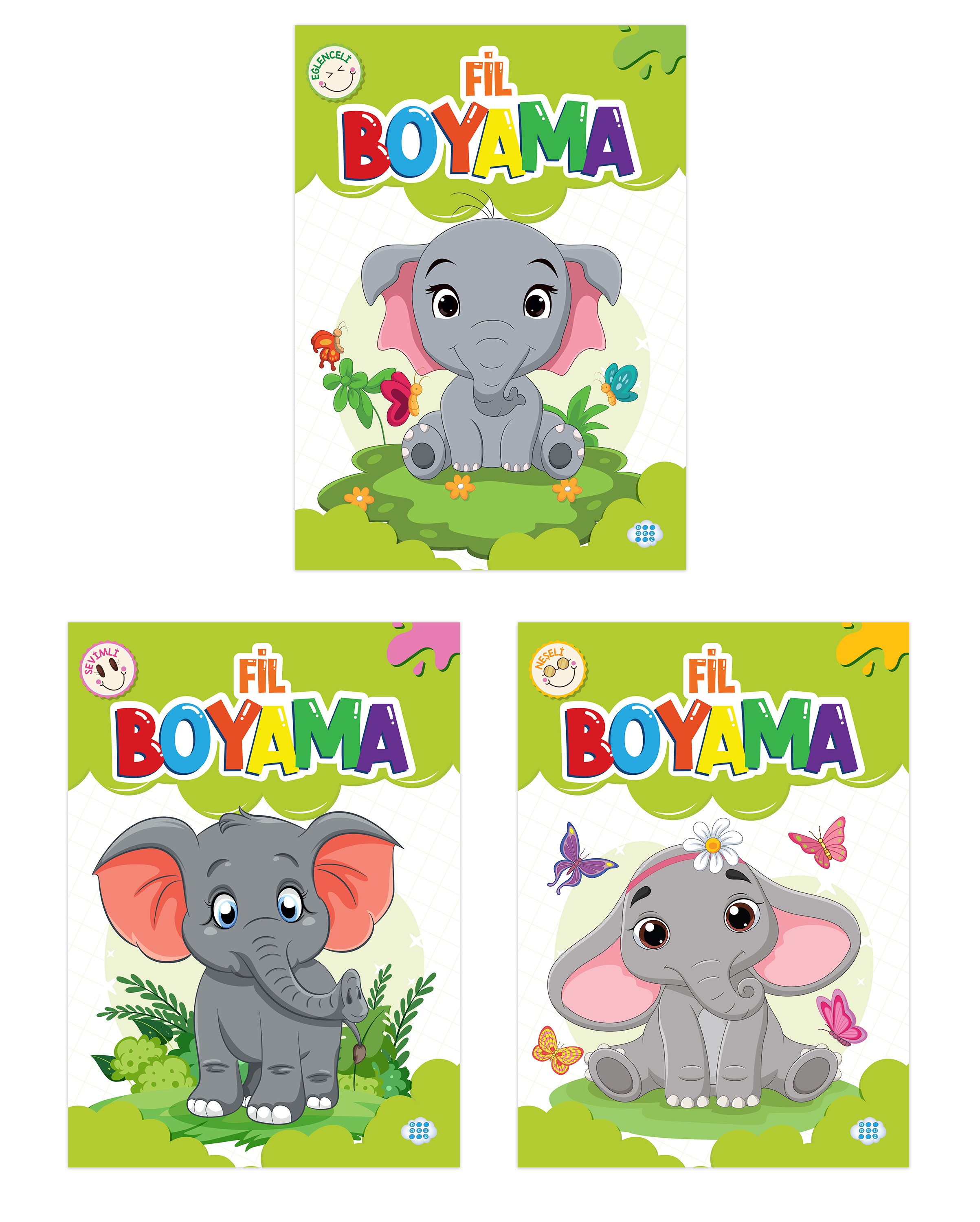 FİL BOYAMA SETİ (3 KİTAP TAKIM)