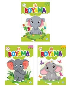 FİL BOYAMA SETİ (3 KİTAP TAKIM)