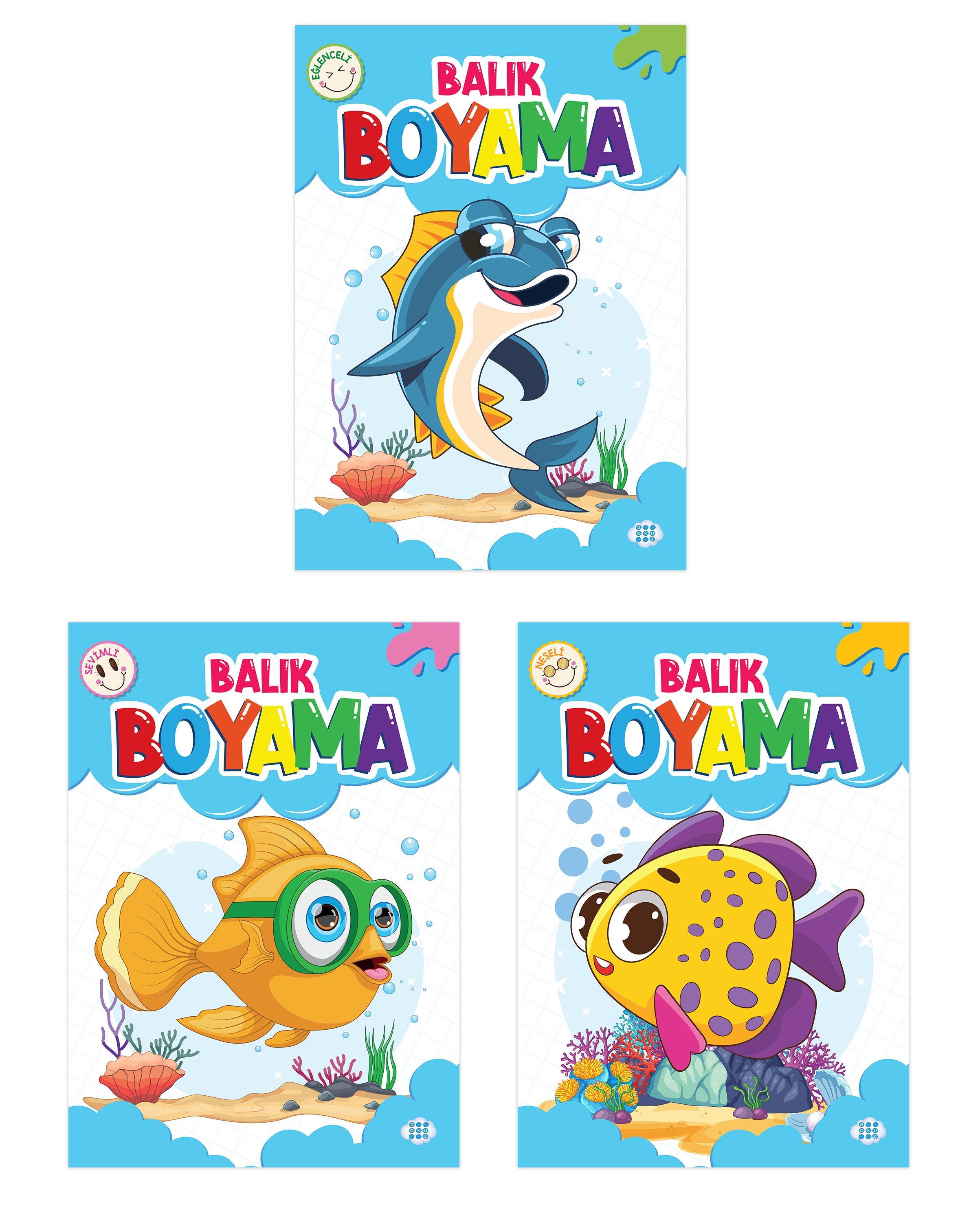 BALIK BOYAMA SETİ (3 KİTAP TAKIM)