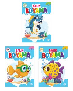BALIK BOYAMA SETİ (3 KİTAP TAKIM)