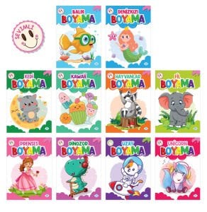 SEVİMLİ BOYAMA SETİ (10 KİTAP TAKIM)