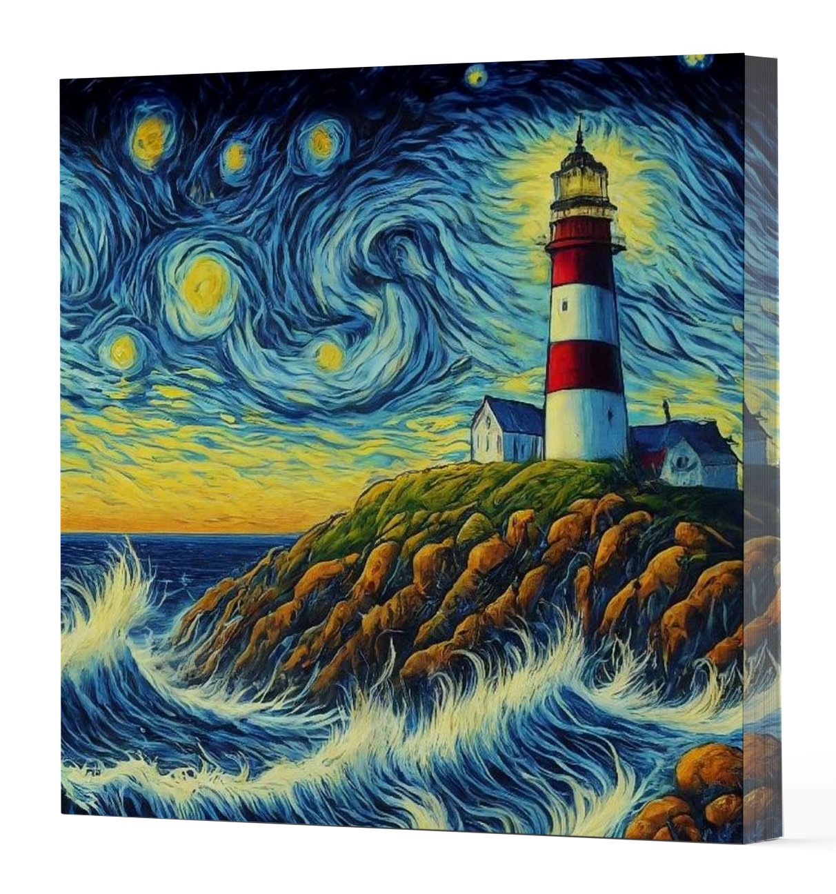 VAN GOGH 8 DENİZ FENERİ  - DEFTER 15x15