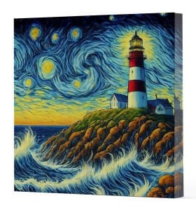 VAN GOGH 8 DENİZ FENERİ  - DEFTER 15x15