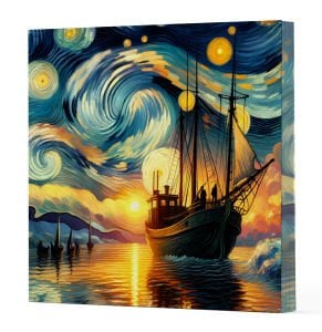 VAN GOGH 2 GEMİ - DEFTER 15x15
