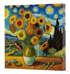 VAN GOGH 10 AYÇİÇEKLERİ - DEFTER 15x15