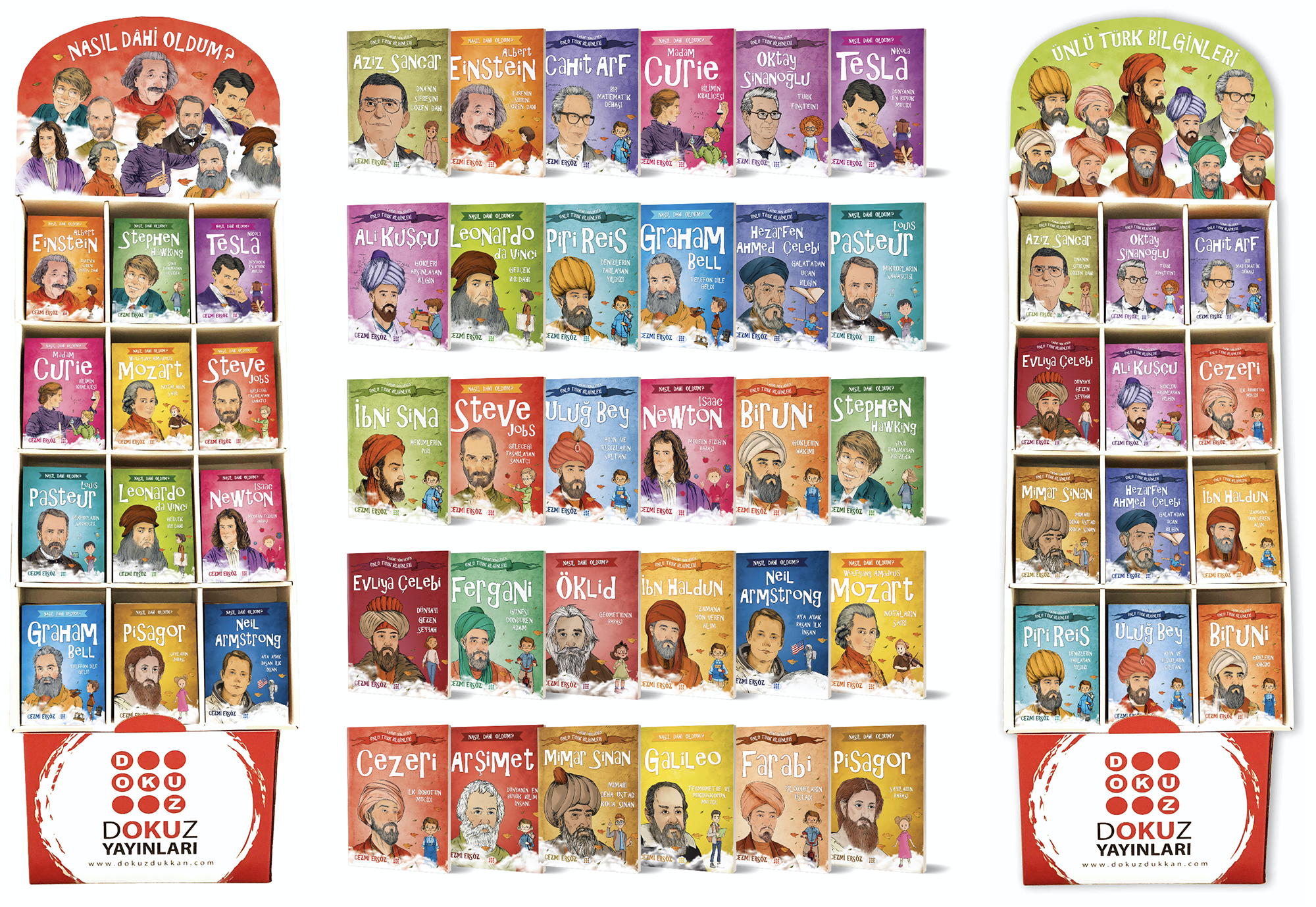 STANTLI DÂHİLER VE BİLGİNLER SET 3 (30 ÇEŞİT 450 KİTAP)