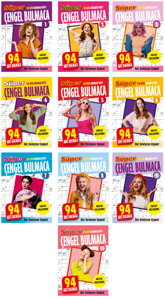 SÜPER ÇENGEL BULMACA SET (10 KİTAP TAKIM)