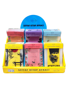 STANTLI ŞEFFAF KİTAP AYRACI (40 ÇEŞİT 320 ADET AYRAÇ)
