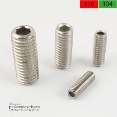 5mm Paslanmaz Setskur  DIN916