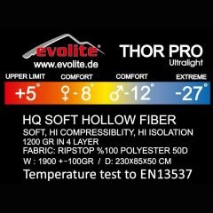 EVOLITE - THOR PRO ULTRALIGHT UYKU TULUMU -27 C