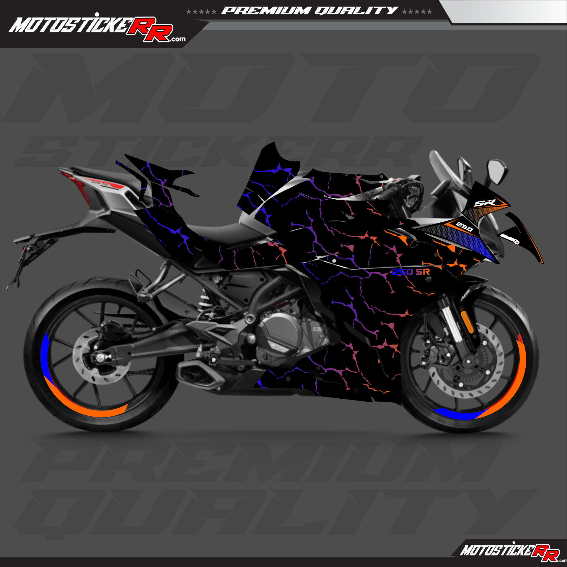 CF MOTO 250SR STİCKER SET