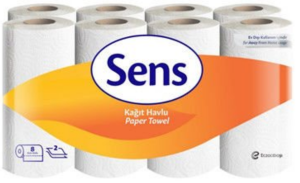 SENS HAVLU KAĞIT 8Lİ* 3 ADET 8X3 24
