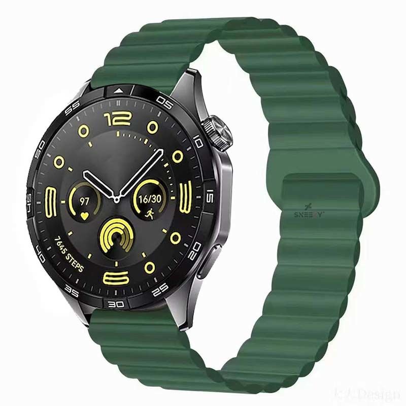 Huawei Watch GT2 Elite Sport Classic 46mm GT2 Pro 22mm Uyumlu Harmony Duo Magnetik Silikon Kordon