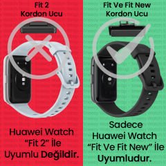 Huawei Watch Fit / Fit New Serisi İçin Özel Frost Tasarım Alpine Loop Dayanıklı Akıllı Saat Kayışı