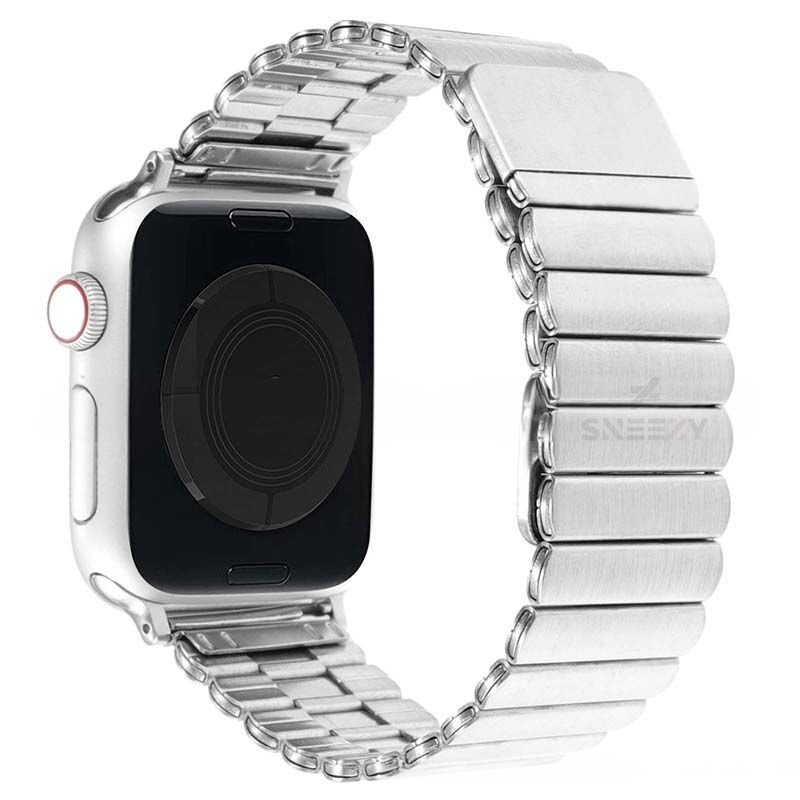 Sneezy Apple Watch 42-44-45-49mm İle Uyumlu Clasp Manyetik Metal Kordon