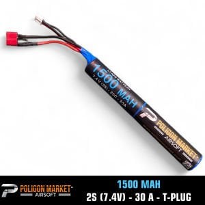 2S (7.4V) 30A 1500 MAH STICK AİRSOFT BATARYA (T-Plug)