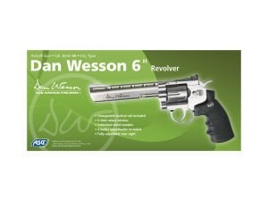 ASG Airsoft DAN-WESSON 6’’ REV. SILVER TOPLU CO2 Gazlı Airsoft Tabanca