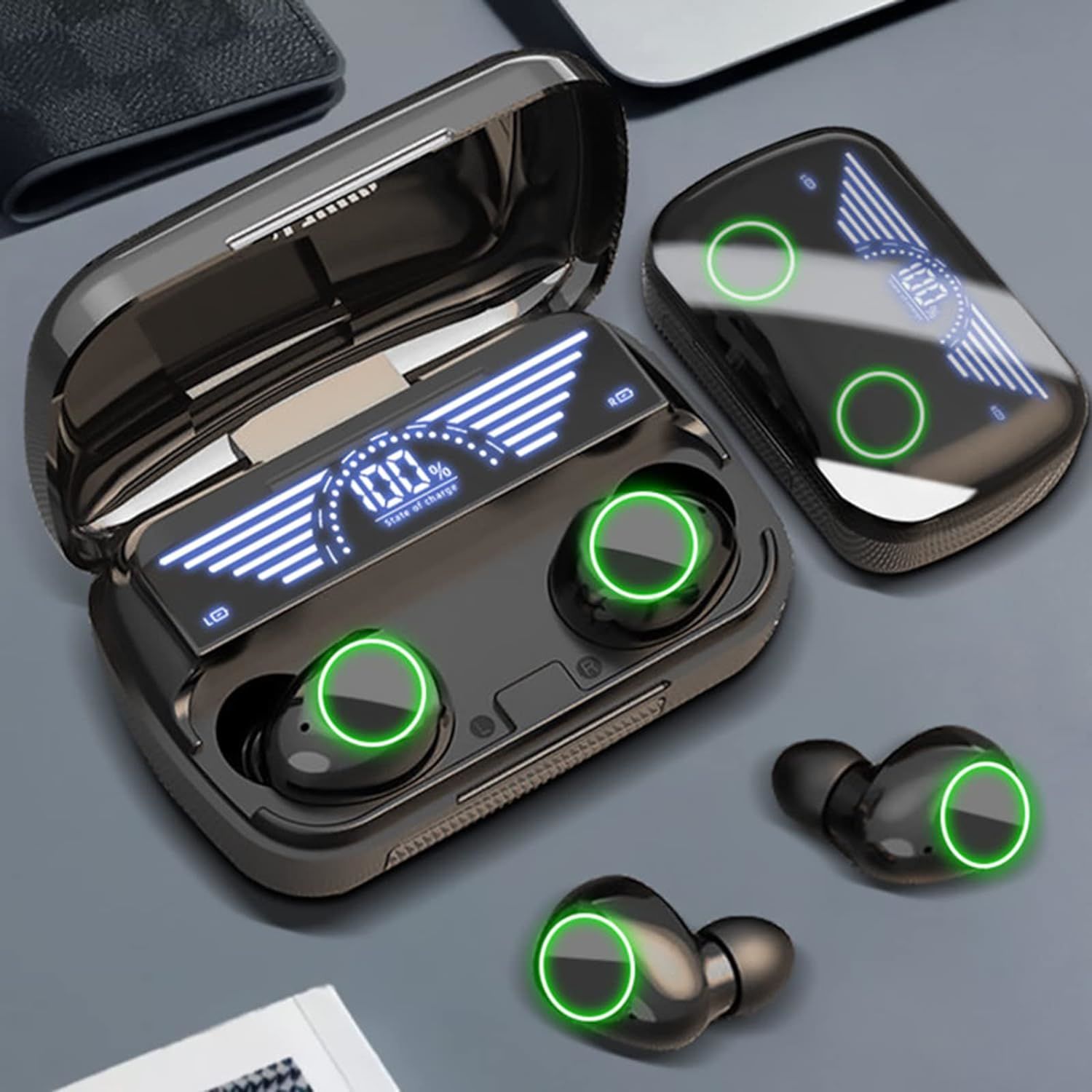 Bluetooth Kulaklık Kulakiçi Powerbankli Çift Mikrofonlu Dokunmatik Kablosuz Kulaklık Earbuds