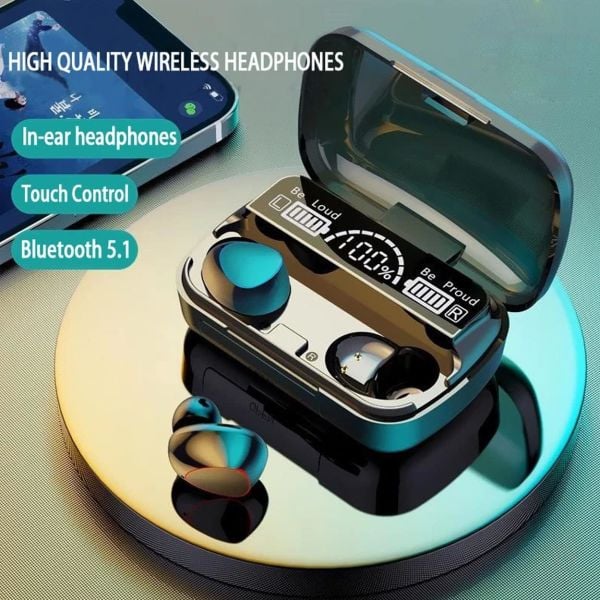 Bluetooth Kulaklık Kulakiçi Powerbankli Çift Mikrofonlu Dokunmatik Kablosuz Kulaklık Earbuds