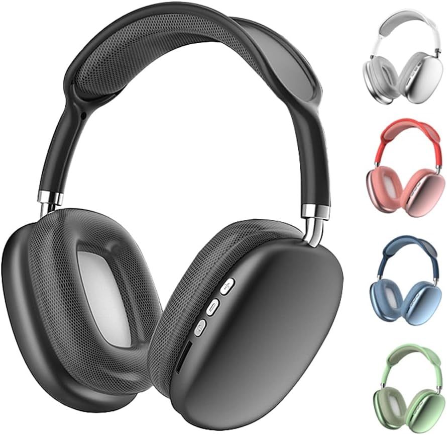 P9 Bluetooth Kulaklık Kulak Üstü Kulaklık, Kablosuz Stereo Ses TF Kartı Destekler, Yumuşak Sünger Kafa Bandı, Seyahat, Ev, Ofis Cep Telefonu PC için