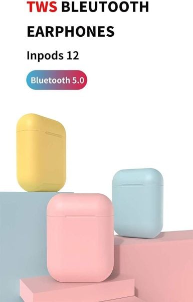 inPods12 Renkli Bluetooth 5.0 Kulaklık Tüm Modeller uyumludur