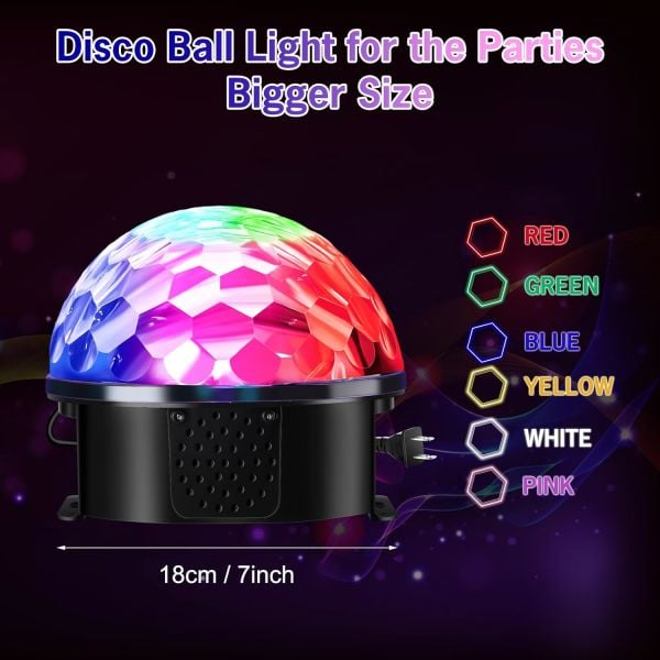 Küre Disko Bluetooth Işıklı Müzik Çalar Speaker