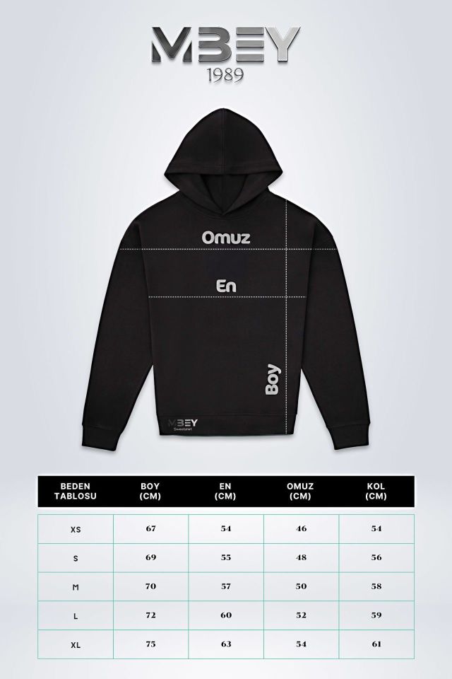 Oversize Hoodie - Siyah