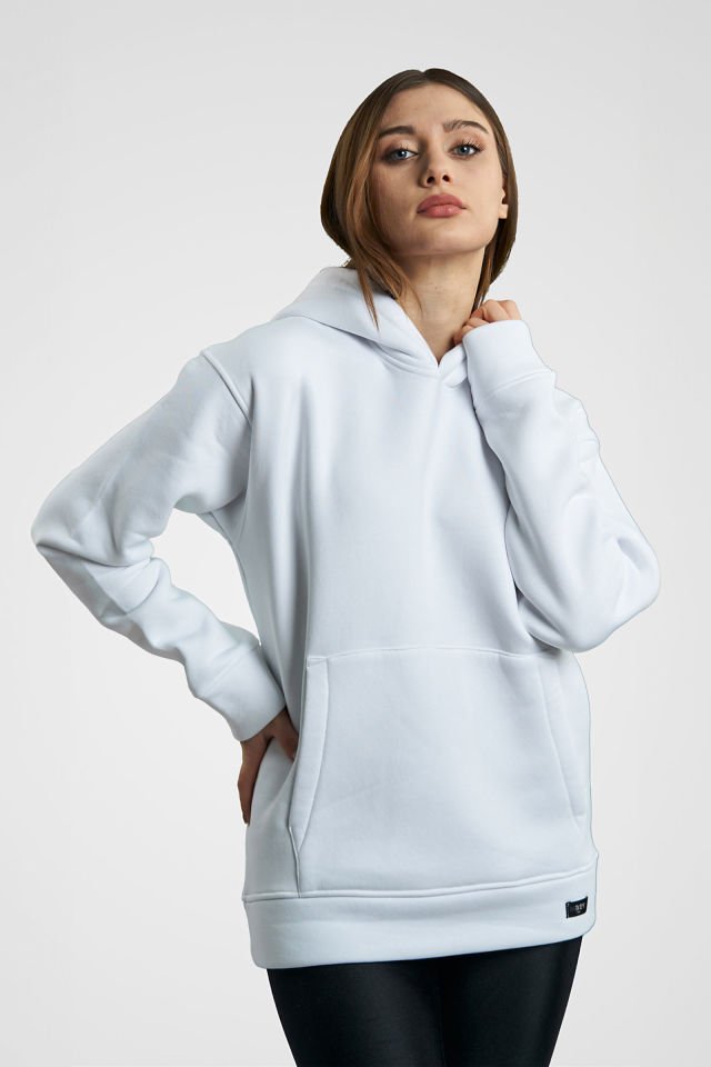 Oversize Hoodie - Beyaz