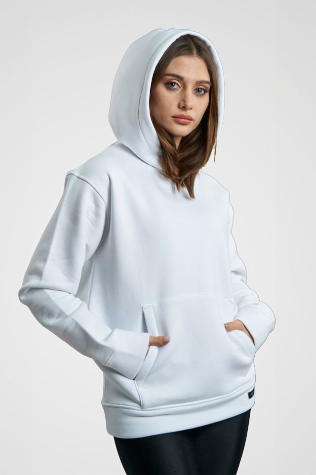 Oversize Hoodie - Beyaz