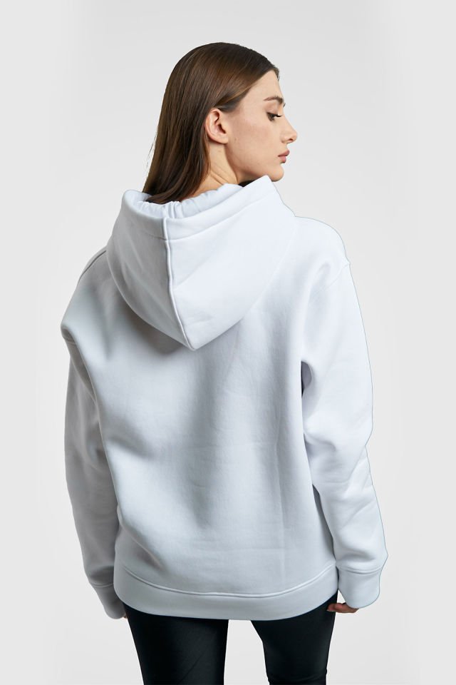 Oversize Hoodie - Beyaz