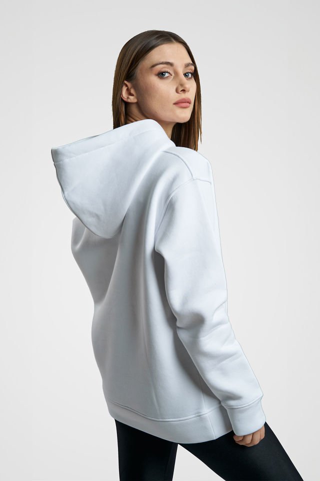 Oversize Hoodie - Beyaz