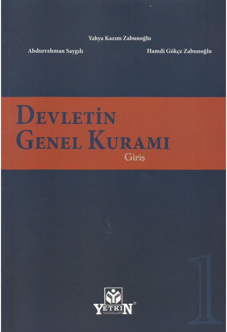 Devletin Genel Kuramı Cilt 1 Giriş