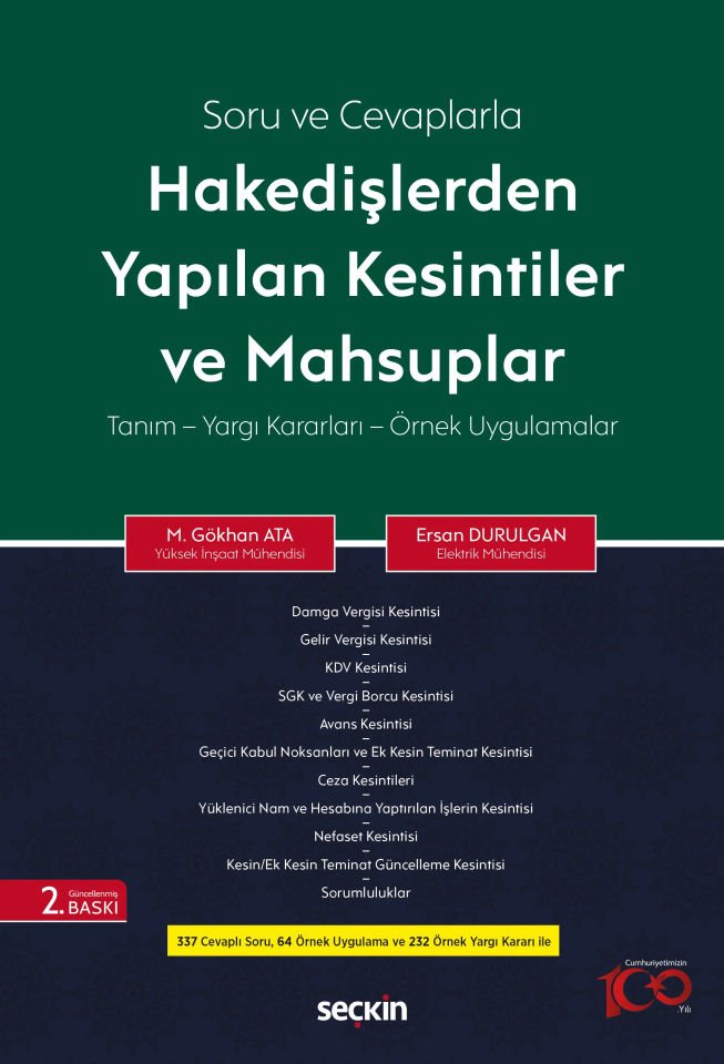 Hakedişlerden Yapılan Kesintiler ve Mahsuplar