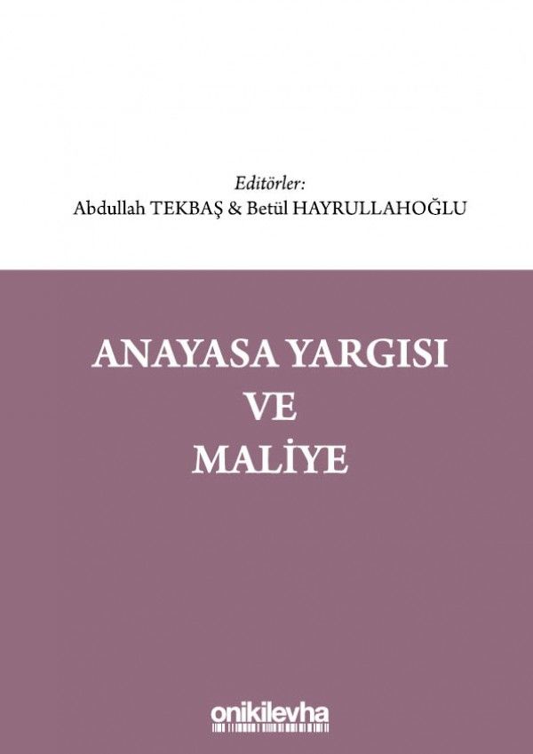 Anayasa Yargısı ve Maliye