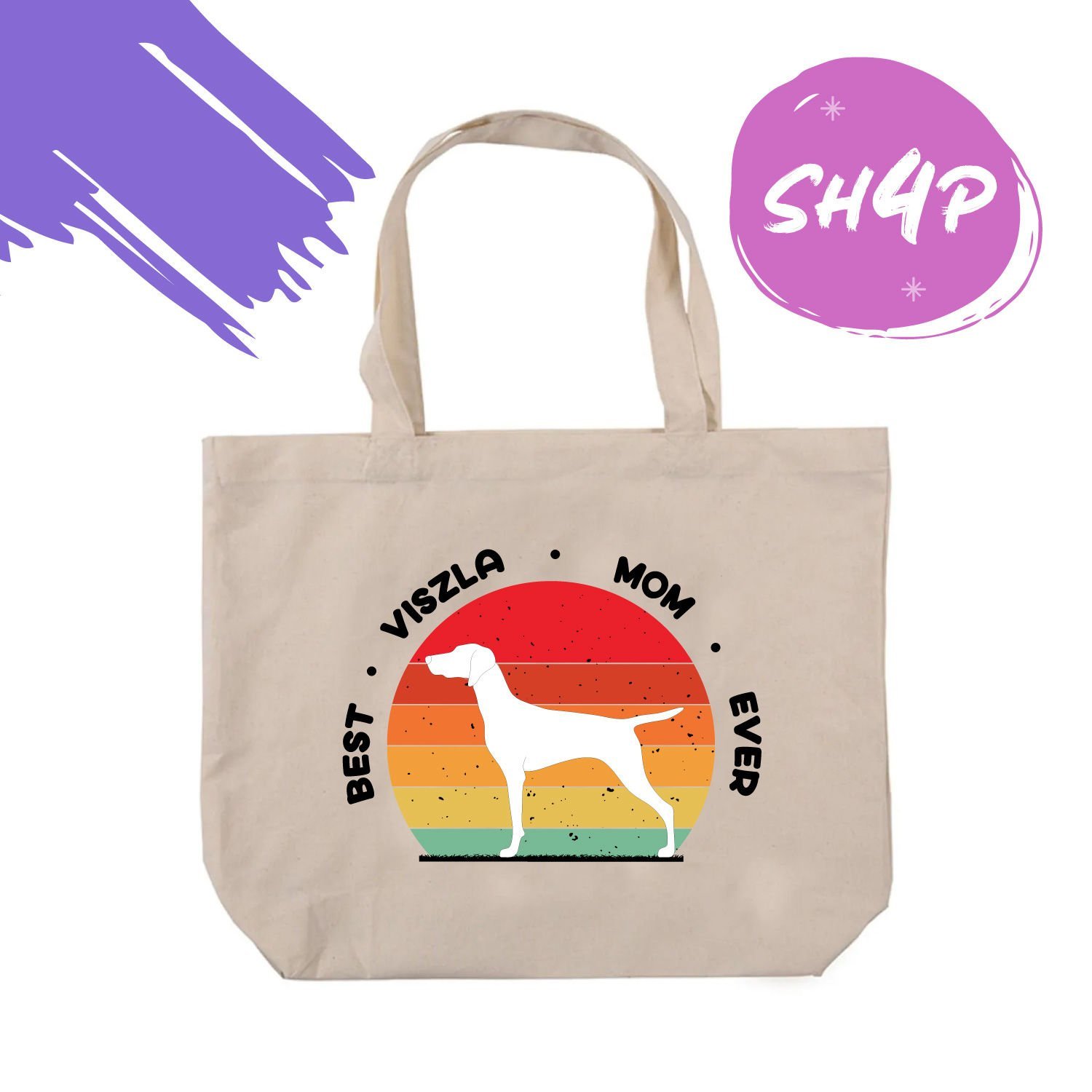 Vizsla Mom Tote Bag