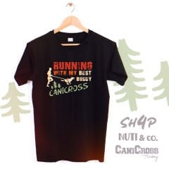 CaniCross T-shirt Running with My Best Buddy