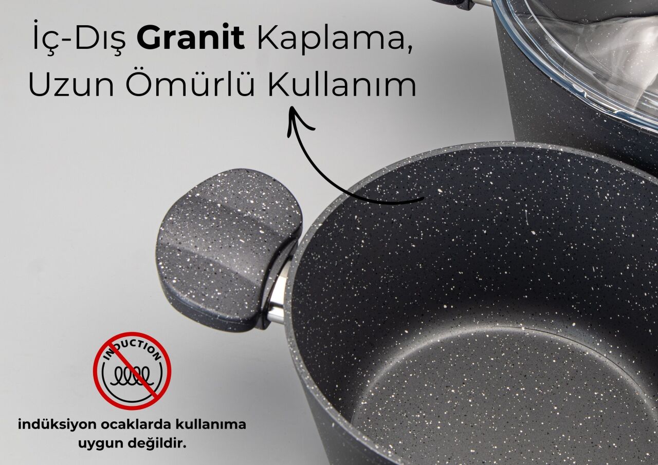 Bonera 13 Parça Granit Set: Mutfakta Şıklık ve Dayanıklılık