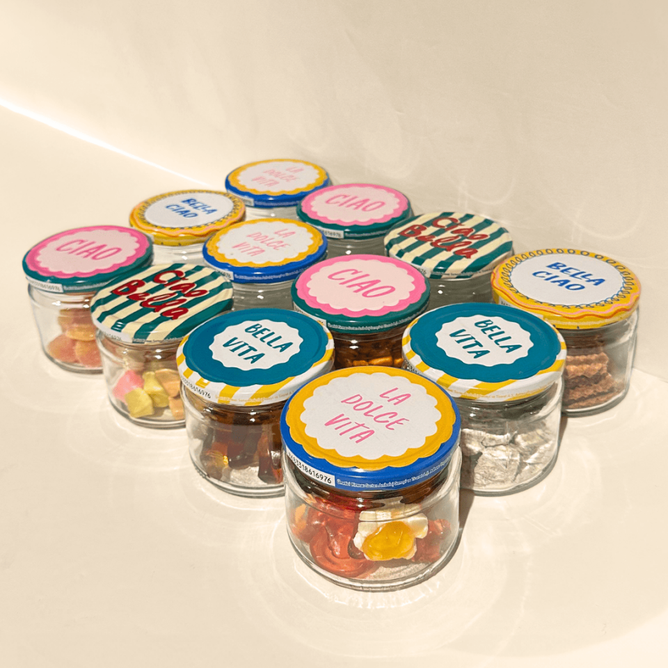 Sarkap Home 12'li 300 ml Dolce Vita Kavanoz Seti - Shrinkli