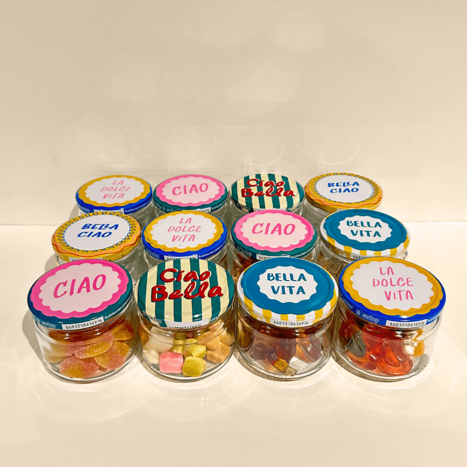 Sarkap Home 12'li 300 ml Dolce Vita Kavanoz Seti - Shrinkli