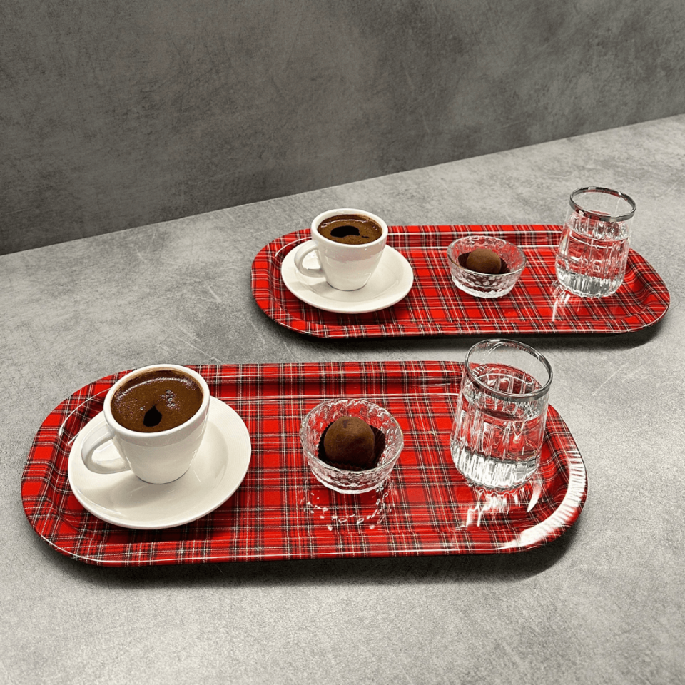 Sarkap Home 2'li Oval Sunumluk Tepsi EKOSEKIRMIZI