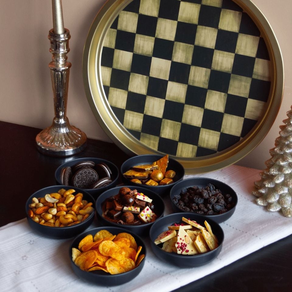 Sarkap Home 7'li Çerezlik ve Tepsi Seti Dama