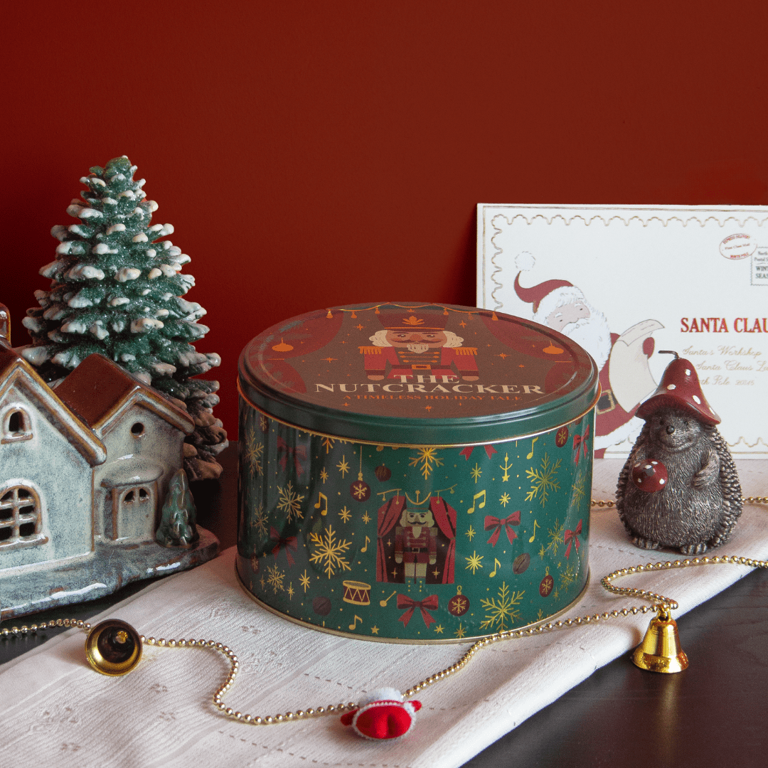 Circus Seri Dekoratif Metal Kutu NutcrackerYeşil