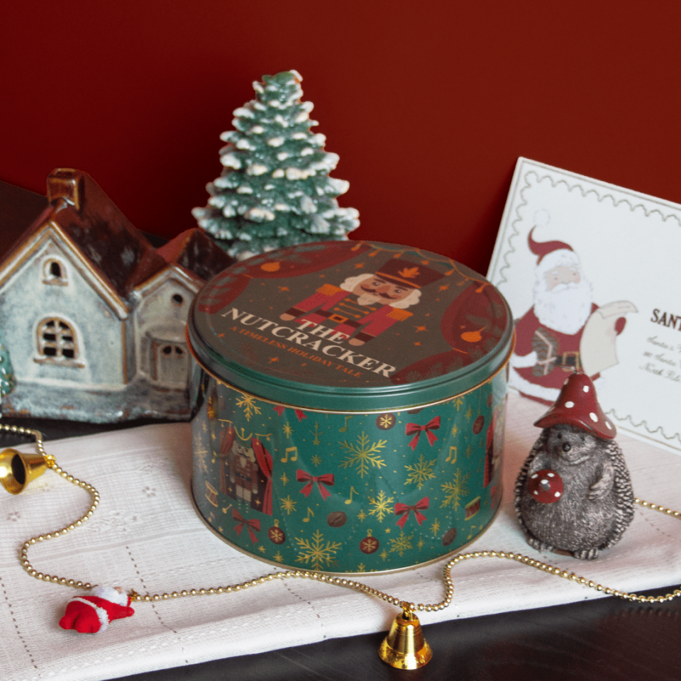 Circus Seri Dekoratif Metal Kutu NutcrackerYeşil