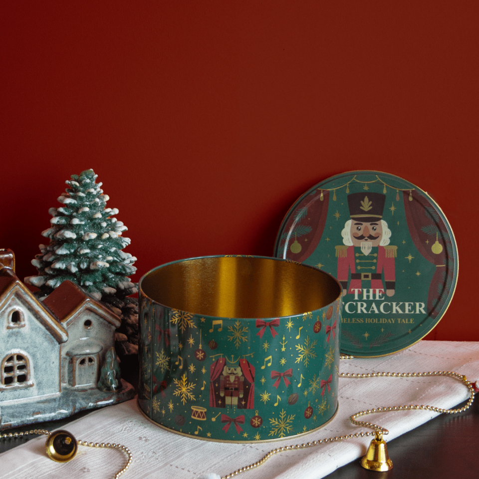 Circus Seri Dekoratif Metal Kutu NutcrackerYeşil