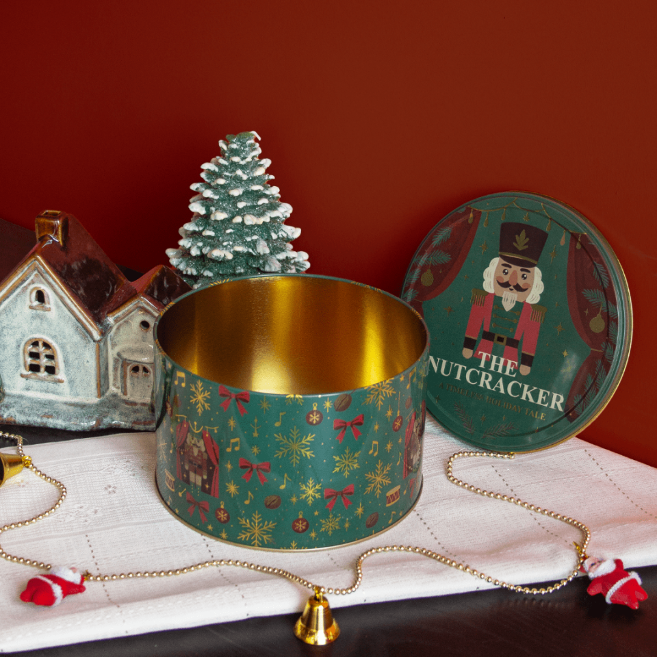 Circus Seri Dekoratif Metal Kutu NutcrackerYeşil