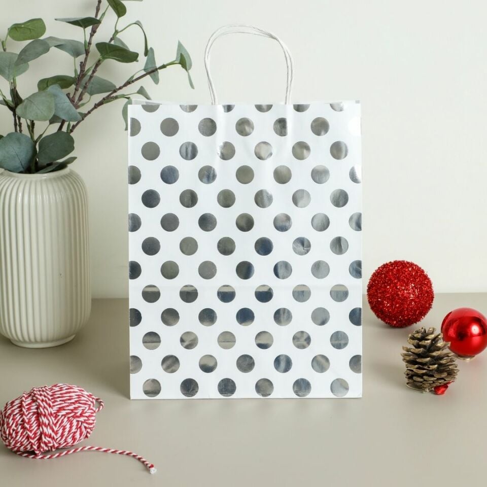 Sarkap Home 3'lü 26x33 Desenli Kraft Kağıt Poşet Çanta PUANTİYEGRİ