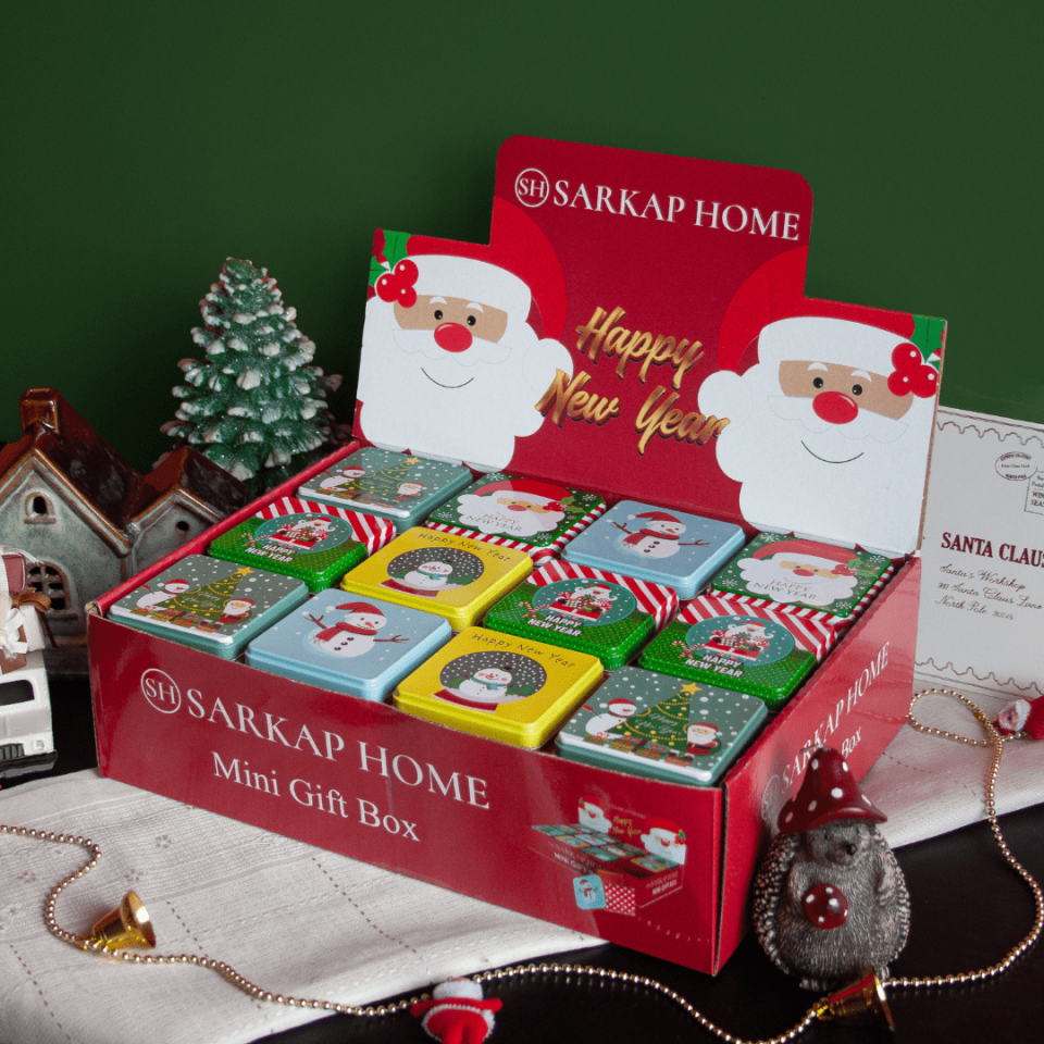 12'li Display Kutu Set Köşeli Karışık