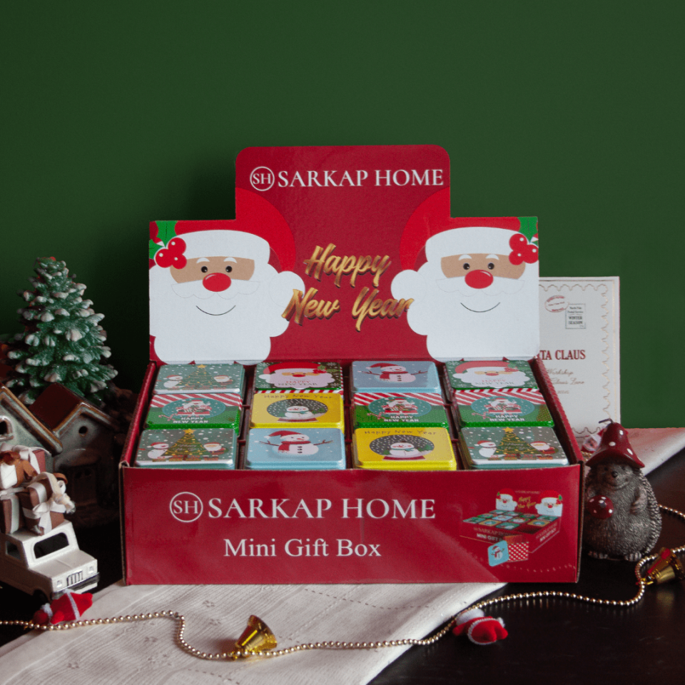 12'li Display Kutu Set Köşeli Karışık