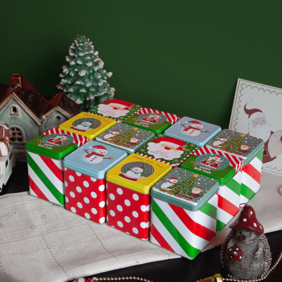 12'li Display Kutu Set Köşeli Karışık